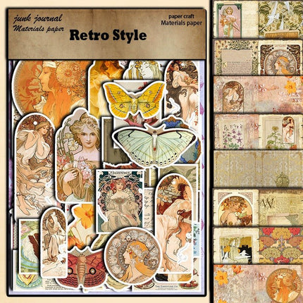 2093 38 Vintage Moonlight Goddess Theme Mixed Packs - Paper Whimsy Studio