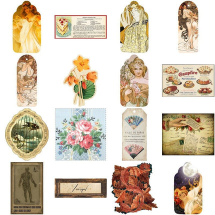 2093 38 Vintage Moonlight Goddess Theme Mixed Packs - Paper Whimsy Studio