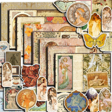 2093 38 Vintage Moonlight Goddess Theme Mixed Packs - Paper Whimsy Studio