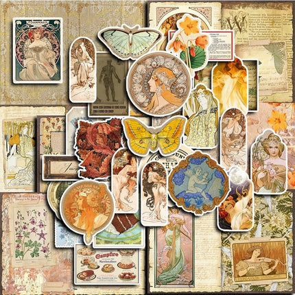 2093 38 Vintage Moonlight Goddess Theme Mixed Packs - Paper Whimsy Studio