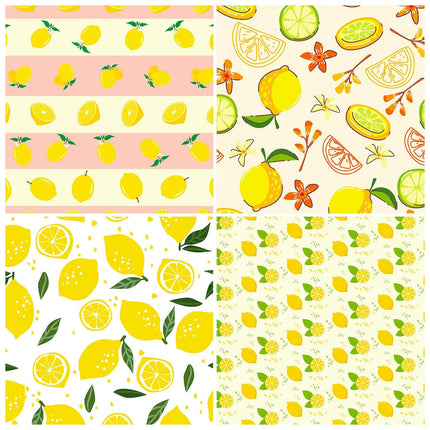 2102 12pcs/pack lemon small fresh material paper ins literary handbook - Paper Whimsy Studio