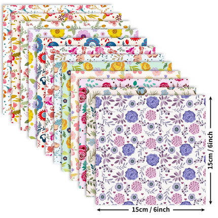 2107 12 sheets/pack Valentine's Day Floral Mix & Match Stock Paper - Paper Whimsy Studio