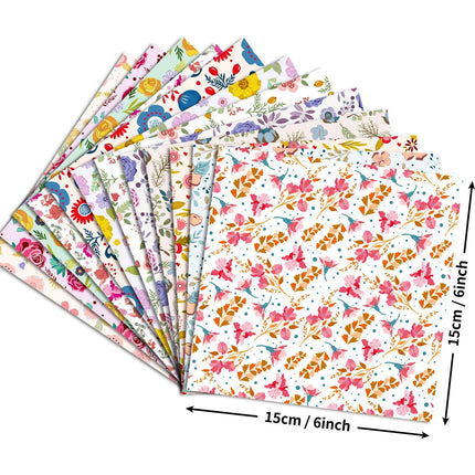 2107 12 sheets/pack Valentine's Day Floral Mix & Match Stock Paper - Paper Whimsy Studio