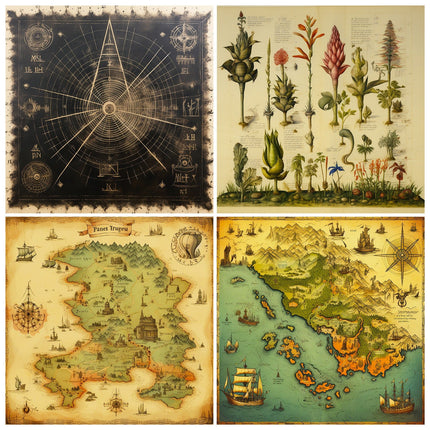 2109 12pcs/pack vintage style background paper material book personality autonomous - Paper Whimsy Studio
