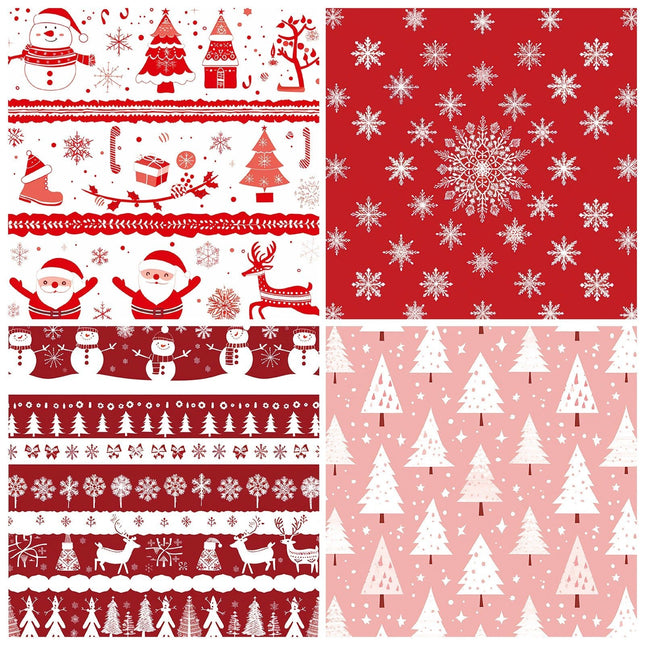 2113 12 sheets/pack Christmas Day Celebration Decoration Base Paper - Paper Whimsy Studio