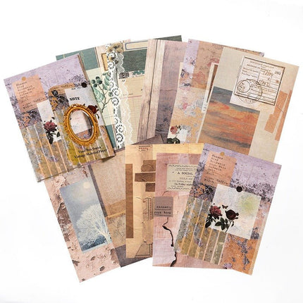 2140 Vintage Material Paper Time Box Series - Paper Whimsy Studio