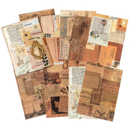 2140 Vintage Material Paper Time Box Series - Paper Whimsy Studio