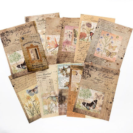2140 Vintage Material Paper Time Box Series - Paper Whimsy Studio