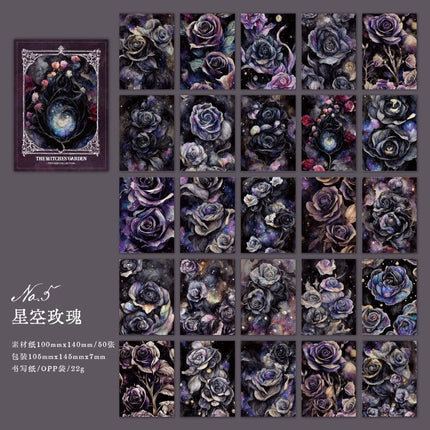 2141 Vintage Material Paper Witch's Garden Collection - Paper Whimsy Studio