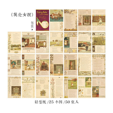 2152 Fairy Tale and Ballad Series Vintage Sheet Music Material Paper - Paper Whimsy Studio
