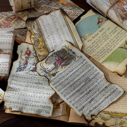 2152 Fairy Tale and Ballad Series Vintage Sheet Music Material Paper - Paper Whimsy Studio