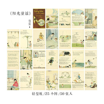 2152 Fairy Tale and Ballad Series Vintage Sheet Music Material Paper - Paper Whimsy Studio