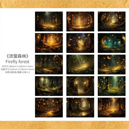 2155 Material Paper Firefly Forest Series - Paper Whimsy Studio