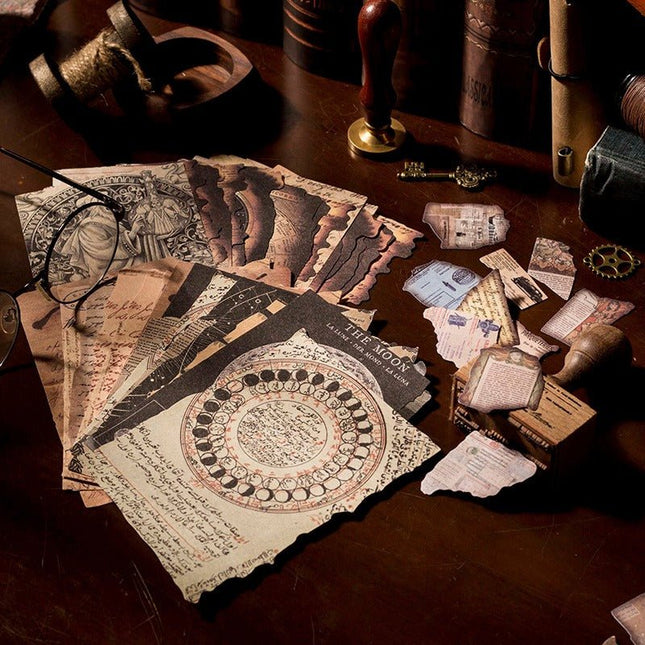 2179 Hand Torn and Burned Series Flamed Alien Material Packs - Paper Whimsy Studio