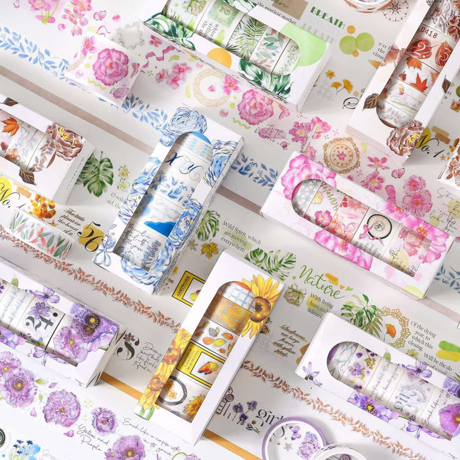 3012 Flower Series Hot Stamping Washi Tape