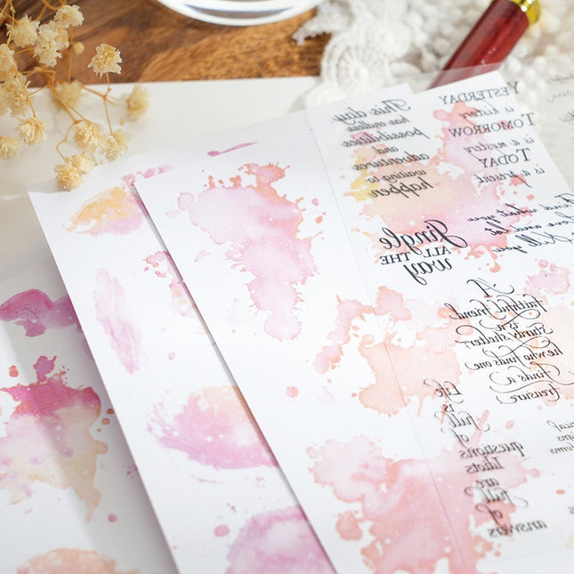 1177 PET Sticker Pack Watercolour Romance Collection