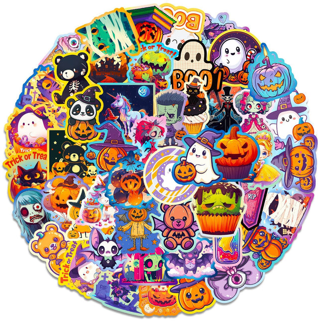 1209 50 Halloween Day Doodle Stickers