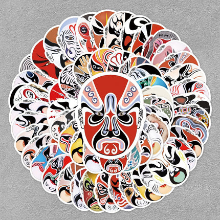 1042 （60 Peking Opera Face Stickers）