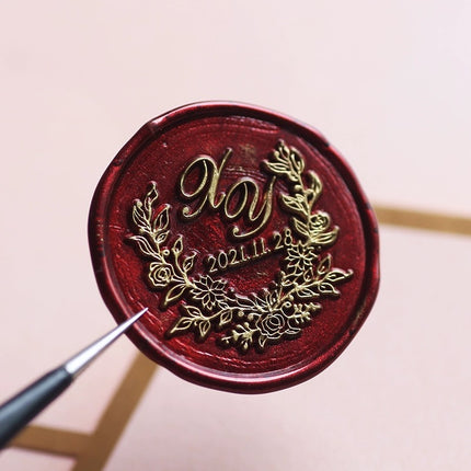 5004 Custom wax seal stamp set