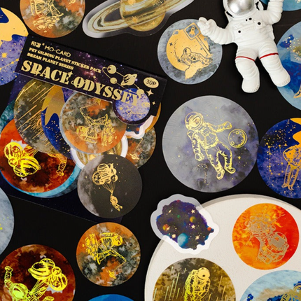 1051 Foil Sticker Pack Fantasy Planet Collection