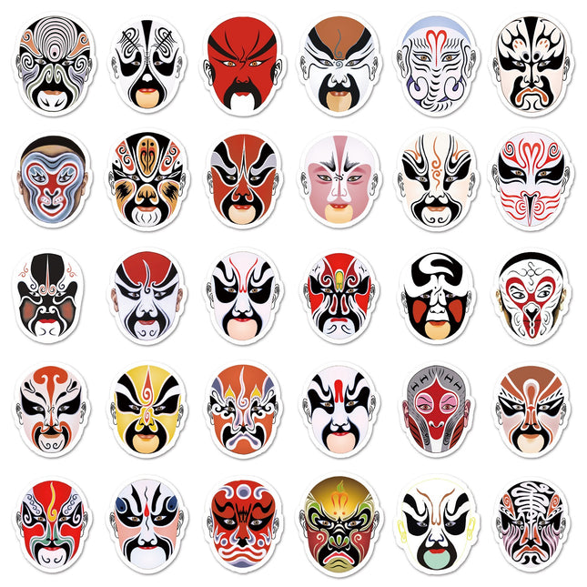 1042 （60 Peking Opera Face Stickers）