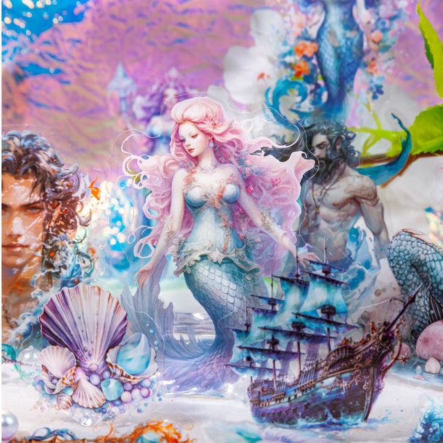 1056 Sticker Pack Mermaid Poseidon Series