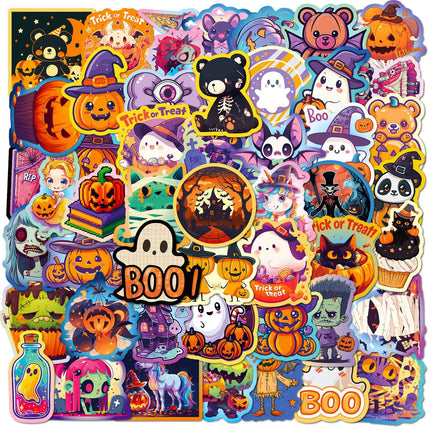 1209 50 Halloween Day Doodle Stickers