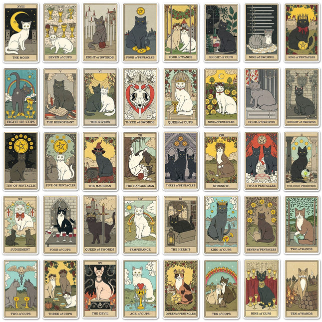 1047(78 Cat Tarot Stickers)