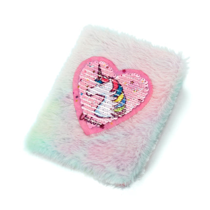 4022 Unicorn new cartoon plush mini notepad - Paper Whimsy Studio