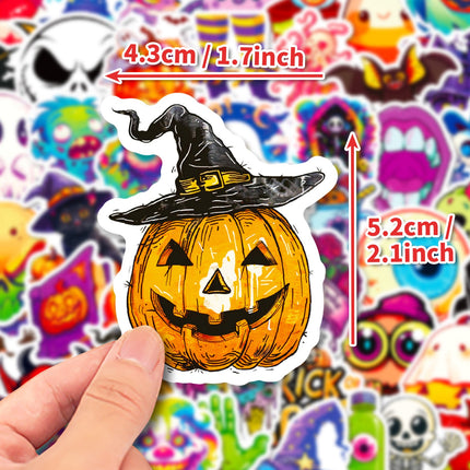 1194 Halloween Stickers Pumpkin Lights Doodle Stickers