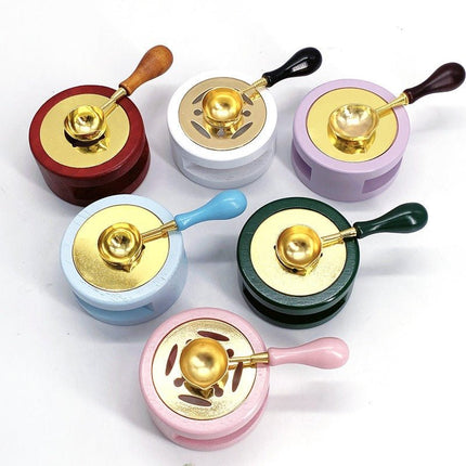 5013 Spoon Candlestick in Macaroon Colorway Fire Paint - Paper Whimsy Studio