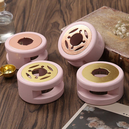 5013 Spoon Candlestick in Macaroon Colorway Fire Paint - Paper Whimsy Studio