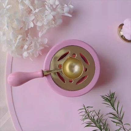 5013 Spoon Candlestick in Macaroon Colorway Fire Paint - Paper Whimsy Studio