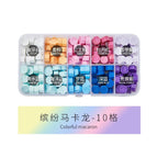 New Colorful Macarons-10 compartments