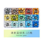 New fresh blue and green color-15 compartments