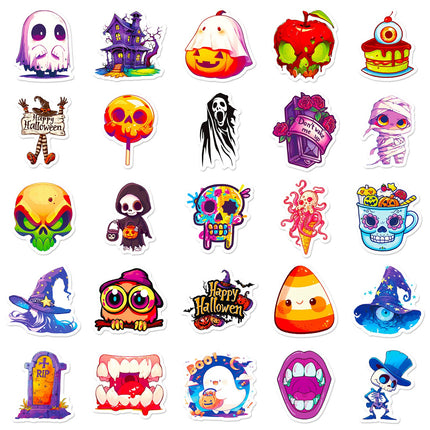 1194 Halloween Stickers Pumpkin Lights Doodle Stickers