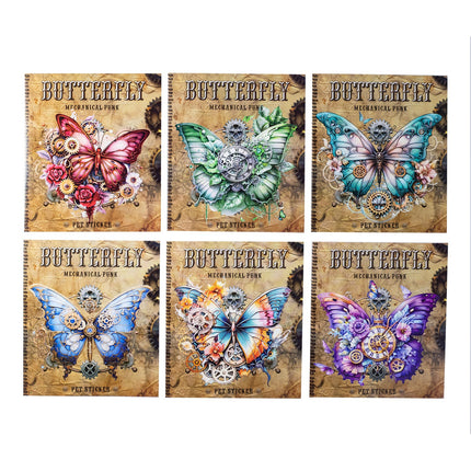 1059 PET Sticker Mechanical Butterfly Series