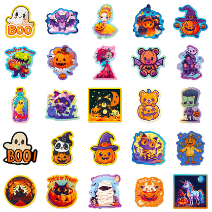 1209 50 Halloween Day Doodle Stickers