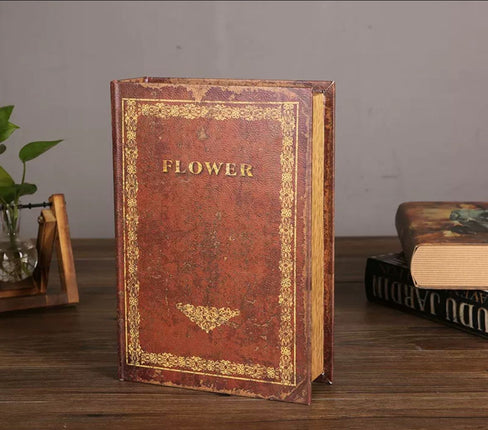 6002 Burgundy Vintage Book Box - Paper Whimsy Studio