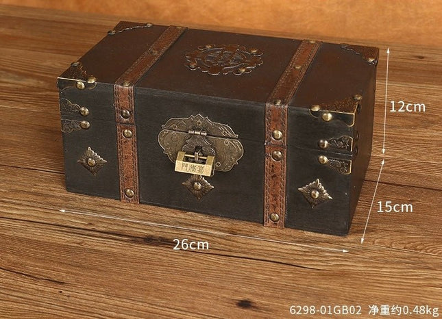6029 Vintage wooden storage box - Paper Whimsy Studio