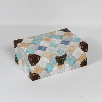 6089 Patterned Leather Storage Box - Paper Whimsy Studio