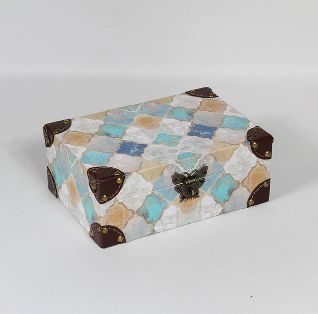 6089 Patterned Leather Storage Box - Paper Whimsy Studio