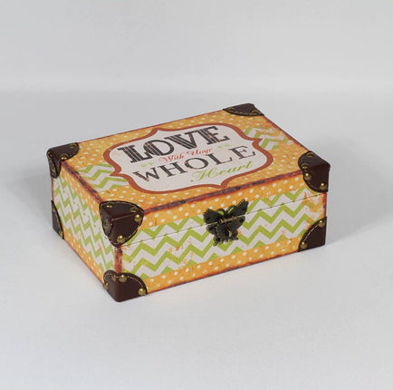 6092 Patterned Leather Storage Box - Paper Whimsy Studio