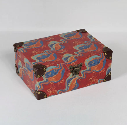 6095 Patterned Leather Storage Box - Paper Whimsy Studio