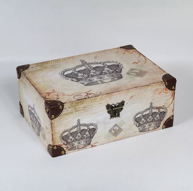 6097 Patterned Leather Storage Box - Paper Whimsy Studio