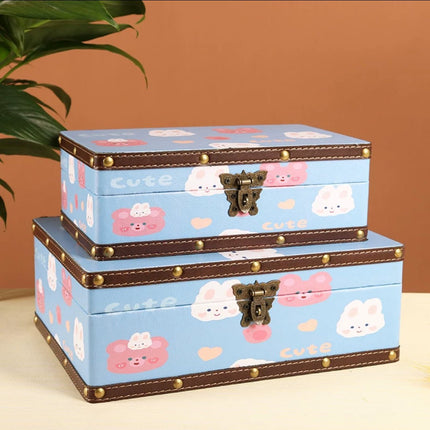 6101 Cute Bunny Cartoon Storage Box - Paper Whimsy Studio