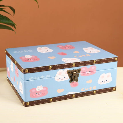 6101 Cute Bunny Cartoon Storage Box - Paper Whimsy Studio