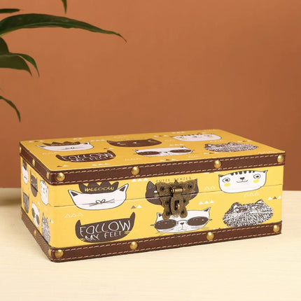 6102 Cool Cat Cartoon Storage Box - Paper Whimsy Studio