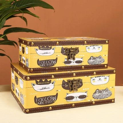 6102 Cool Cat Cartoon Storage Box - Paper Whimsy Studio