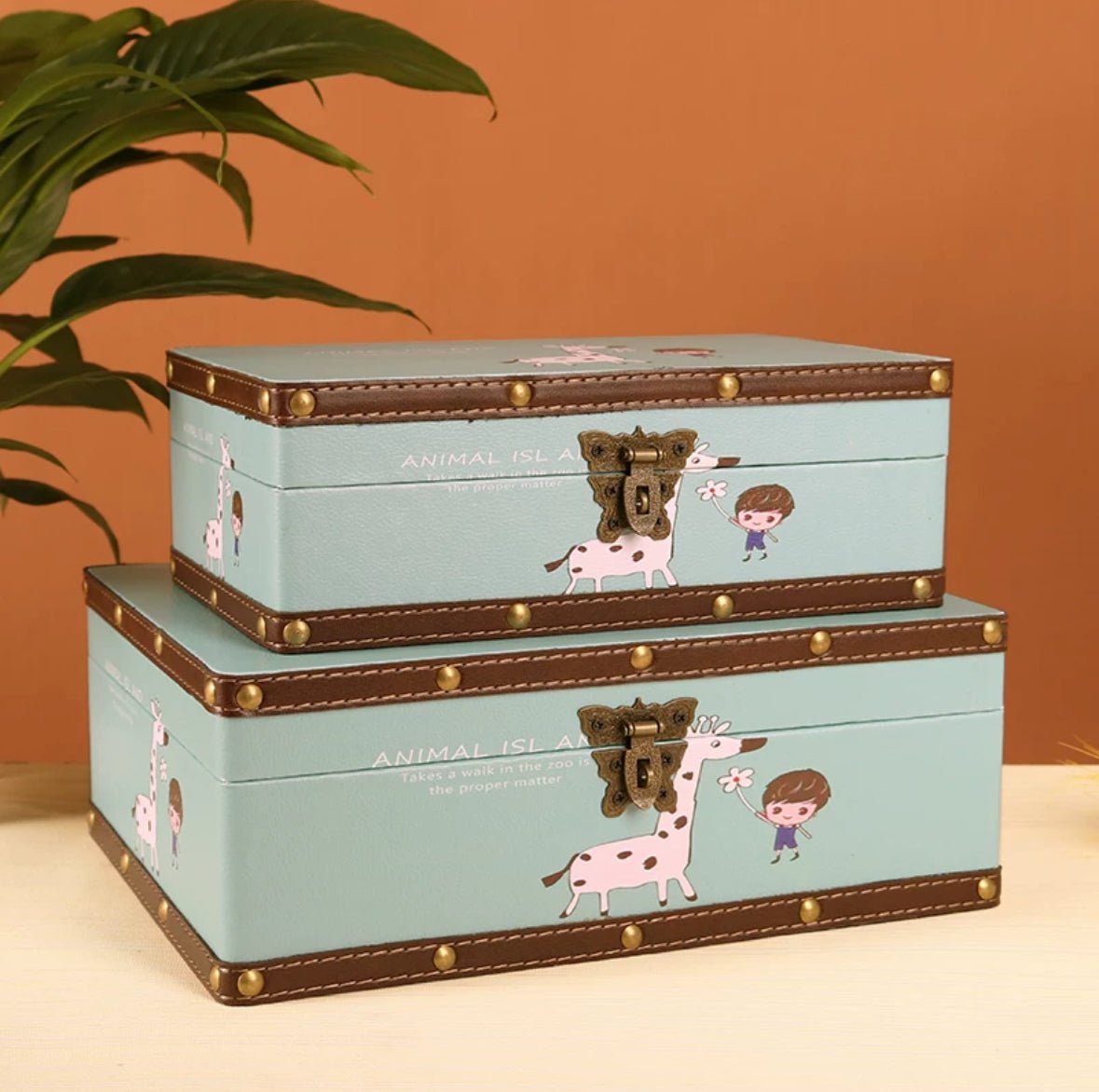Box File Giraffe Cartoon Giraffe Storage Box Desktop Organizer – Paper Whimsy Studio